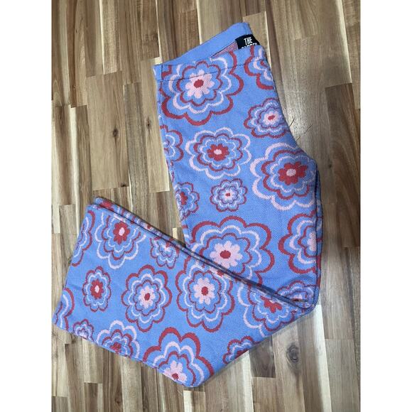 Ragged Priest Whimsical Flower Power Purple Flare Pants Grunge Punk Indie L - Picture 8 of 11